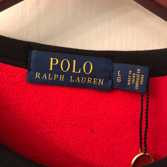 Ralph Lauren NEW spectacular fleece shirt, Red Label, NWT, Large - Picture 3 of 12